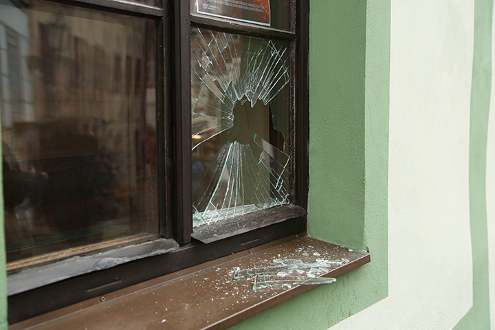 A2B Glass are able to board up broken windows while they are being repaired in Woodford.
